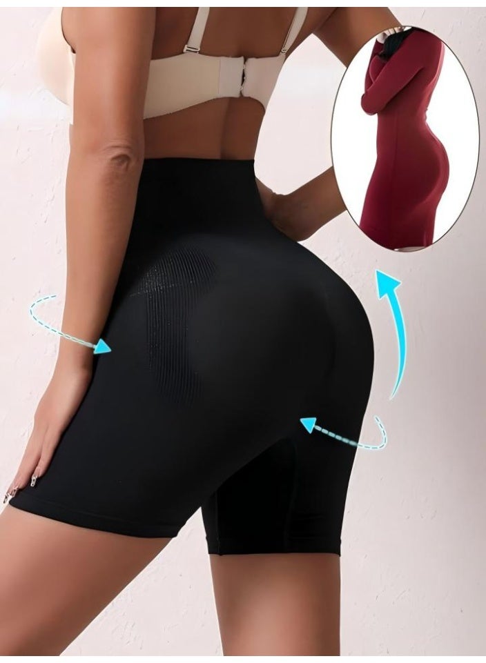 DUNISO High Waist Shapewear Shorts,Postpartum Underwear Boyshorts, Bum Lift, Shaping Underwear for Women,Tummy Control,Comfortable and Breathable,Suitable for Postpartum Shapewear or Daily Wear, Black, Size L - Image 4